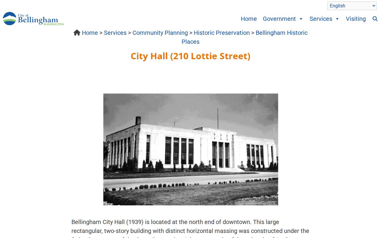 Bellingham Whatcom County criminal records civic offices near City Hall