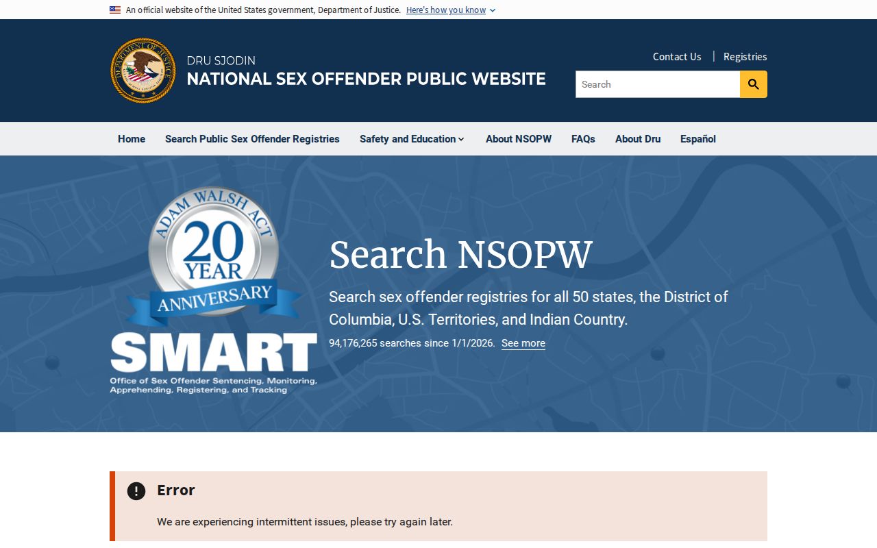 Whatcom County sex offender search through the national registry